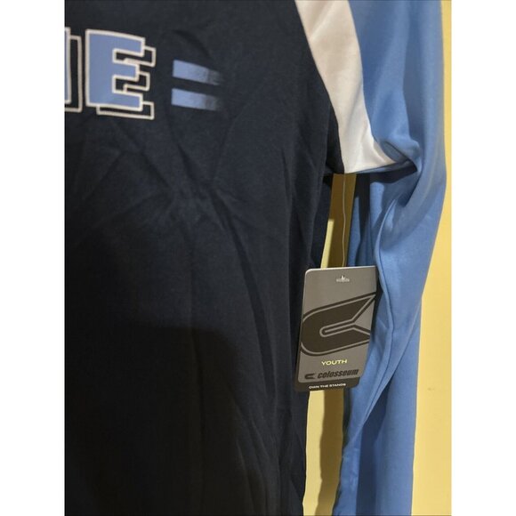 NEW Maine UMO Black Bears Colosseum Athletics Navy Blue Hooded LS Shirt Youth M - Picture 3 of 5